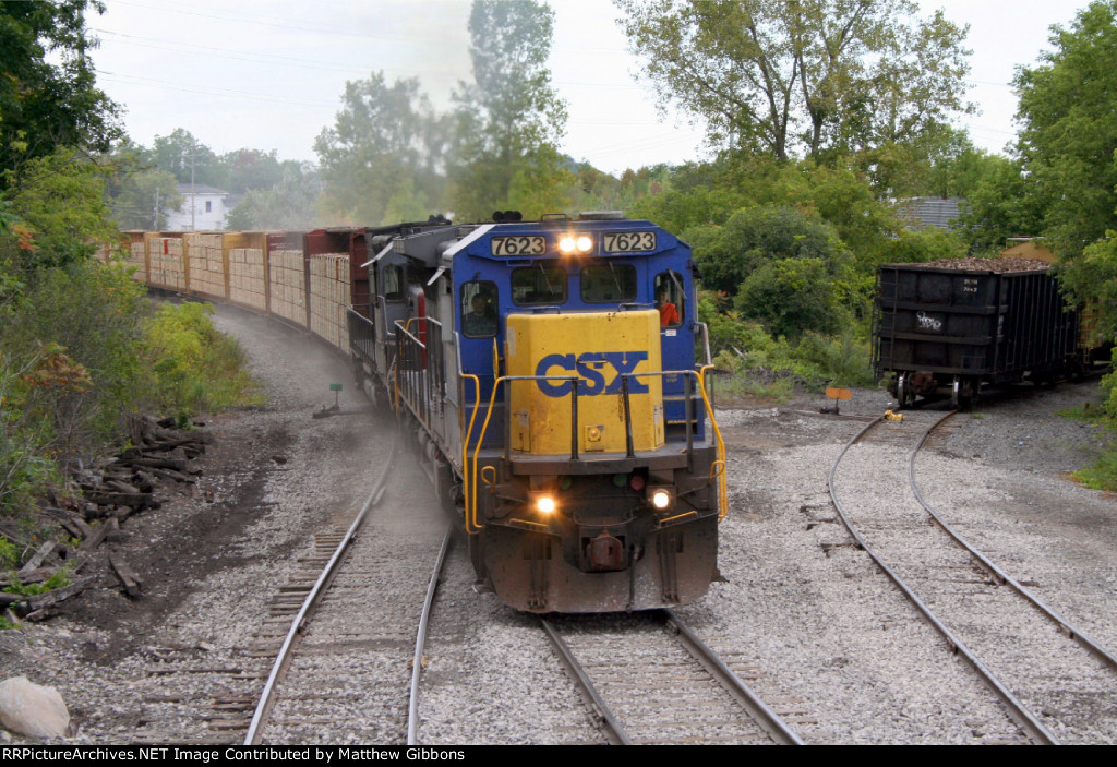 CSX detour train on NYS&W